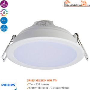 Đèn Led Âm Trần Philips 7w 59445 Meson D90