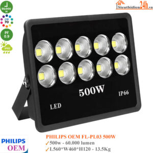 Đèn Pha Led Philips OEM FL-PL03 500w