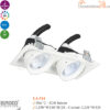 Đèn Spotlight âm trần Euroto LA-514 18w*2