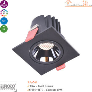 Đèn Spotlight âm trần Euroto LA-561 18w