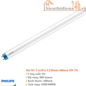 Bóng đèn Philips CorePro LEDtube 600mm 8W T8