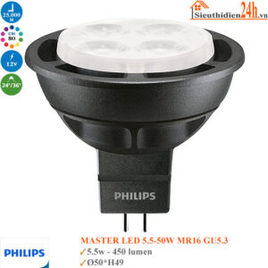 Bóng đèn Led Philips Master 5.5-50w 12V MR16