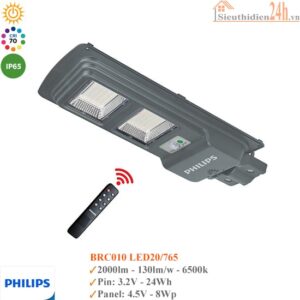 Đèn Đường Năng Lượng Mặt Trời Philips BRC010 Led20/765