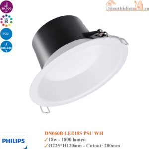 Đèn led âm trần Philips DN060B Led18S
