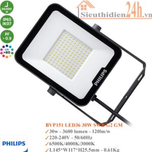 Đèn led pha Philips BVP151 LED36 30W SWB G2 GM