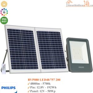 Đèn Pha Năng Lượng Mặt Trời Philips BVP080 Led48/757