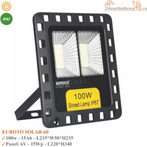Đèn năng lượng mặt trời Euroto Solar-60 100W