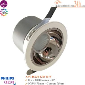 Đèn Spotlight âm trần Philips OEM ASV-DA30 12w