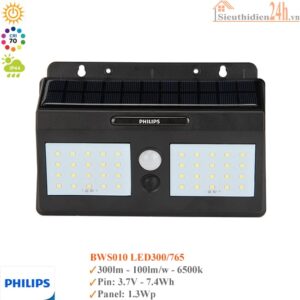 Đèn Năng Lượng Mặt Trời Philips BWS010 Led300/765