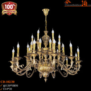 Đèn chùm đồng Euroto CD-102/30