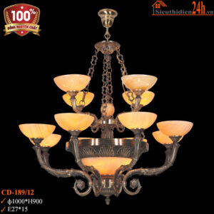 Đèn chùm đồng Euroto CD-189/12