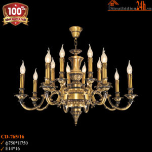 Đèn chùm tân cổ điển Euroto CD-765/16