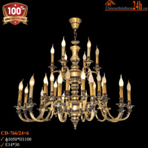 Đèn chùm tân cổ điển Euroto CD-766/24+6