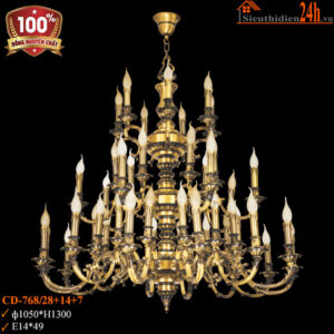 Đèn chùm tân cổ điển Euroto CD-768/28+14+7