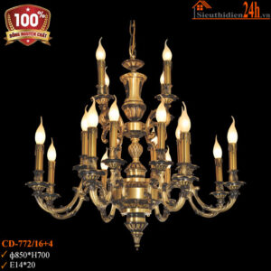 Đèn chùm tân cổ điển Euroto CD-772/16+4