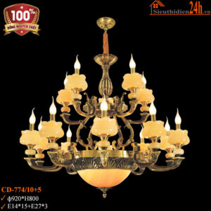 Đèn chùm đồng Euroto CD-774/10+5