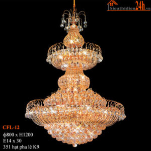 Đèn chùm pha lê Euroto CFL-12