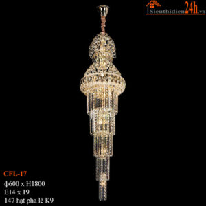 Đèn thả pha lê Euroto CFL-17