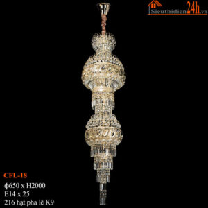 Đèn thả pha lê Euroto CFL-18