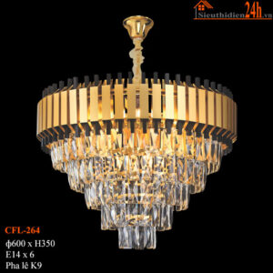 Đèn chùm pha lê Euroto CFL-264