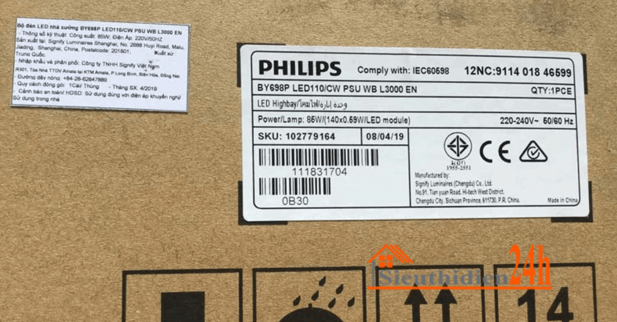 Phân Biệt Giữa Đèn Led Philips Và Philips OEM Kiểm tra độ chính xác trên thông số kỹ thuật của sản phẩm