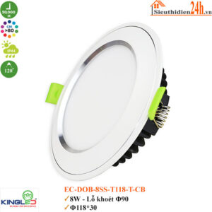 Đèn Led âm trần KingLed EC-DOB-8SS-T118-T-CB