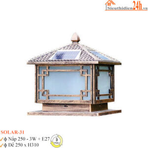 Đèn trụ cổng Euroto Solar -31