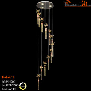 Đèn thả pha lê Euroto T-6164/12