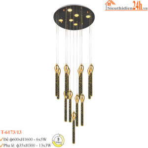 Đèn Thả Pha Lê Euroto T-6173/13