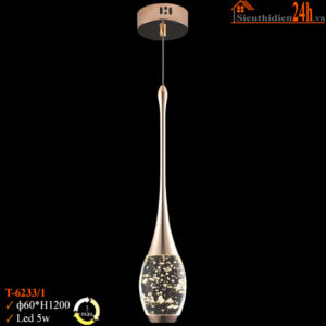 Đèn thả pha lê Euroto T-6233/1