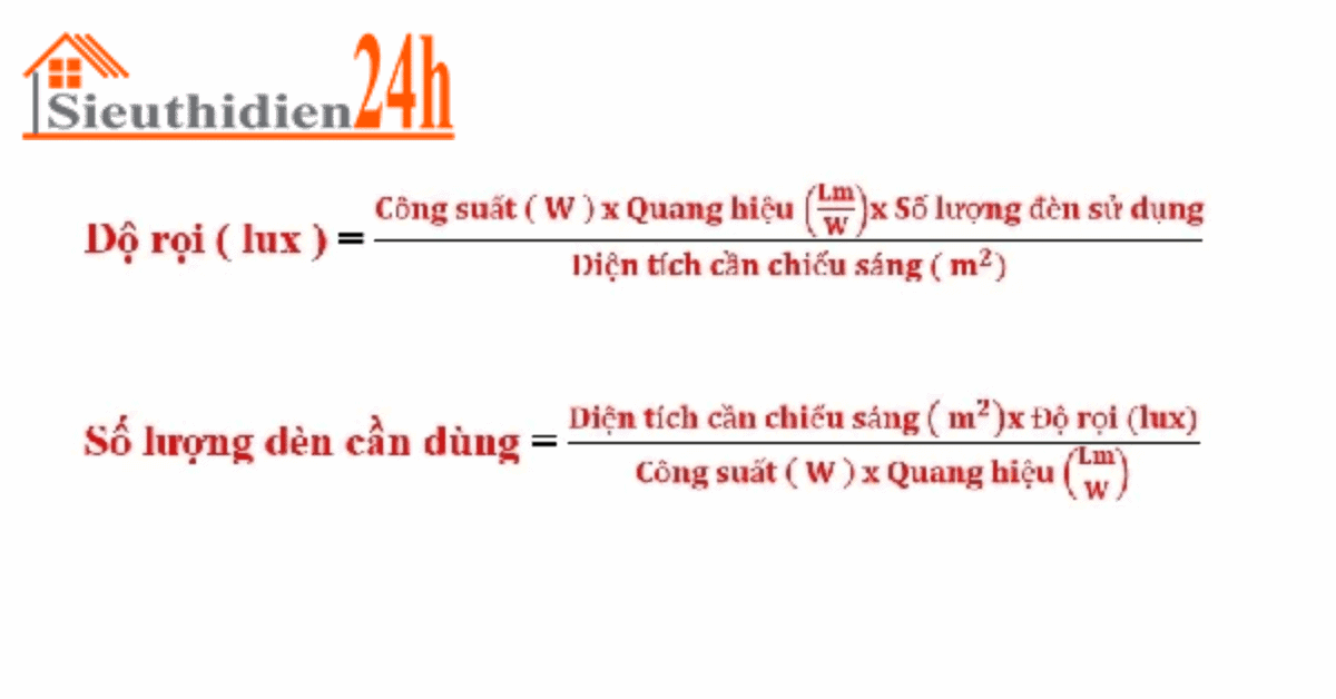 Công Thức Tính Độ Rọi