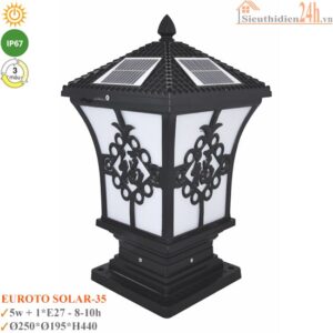 Đèn trụ cổng Euroto Solar-35