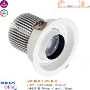 Đèn Spotlight âm trần Philips OEM ASV-DLR15 40w