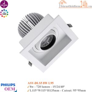 Đèn Spotlight Âm Trần Philips OEM ASV-DLS5 8w