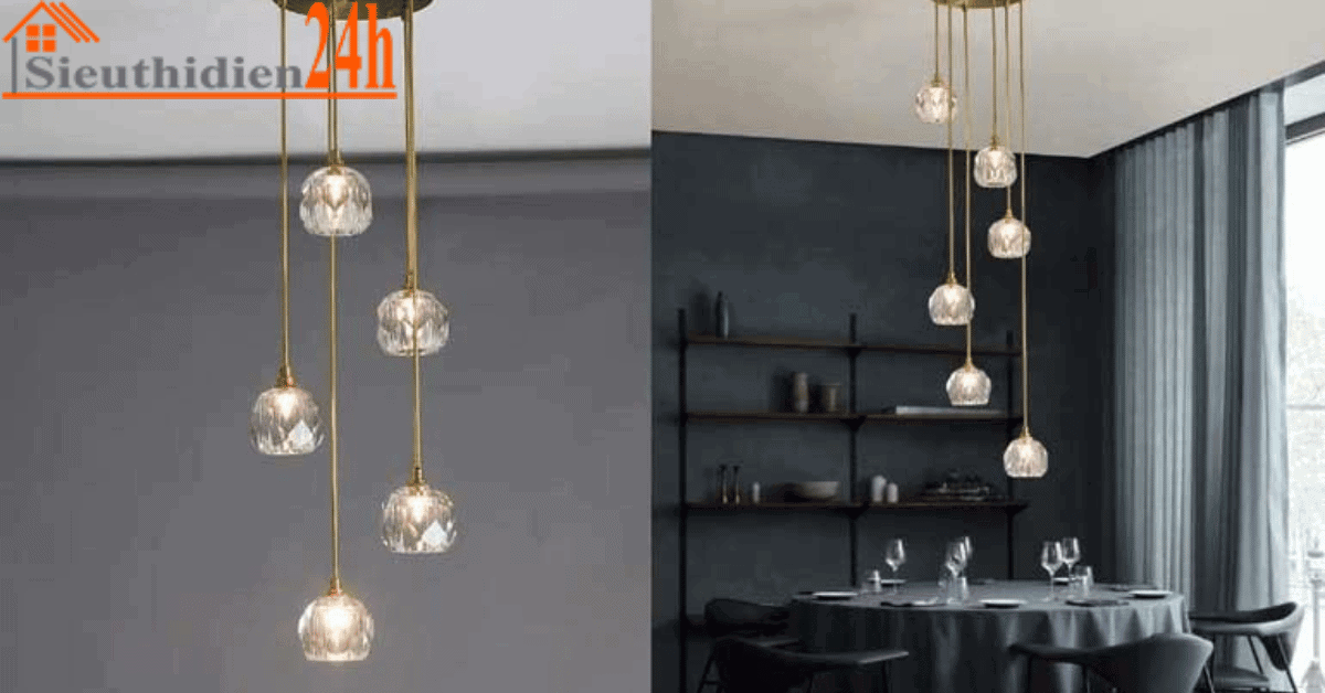 Đèn Trang Trí Phòng Bếp Pha Lê HTPL-36