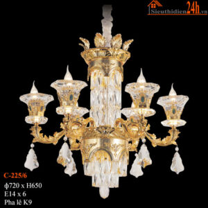 Đèn chùm pha lê Euroto C-225/6