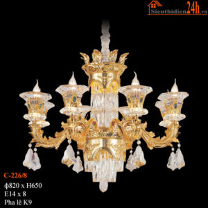 Đèn chùm pha lê Euroto C-226/8