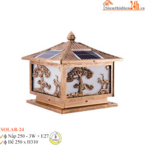 Đèn trụ cổng Euroto Solar -24