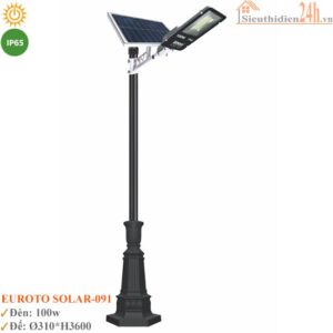 Trụ đèn năng lượng mặt trời Euroto Solar-091 100w