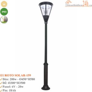 Trụ đèn NLMT Euroto Solar-159 200w