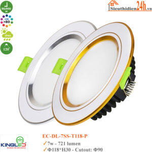 Đèn Led âm trần KingLed EC-DL-7SS-T118-P 7W