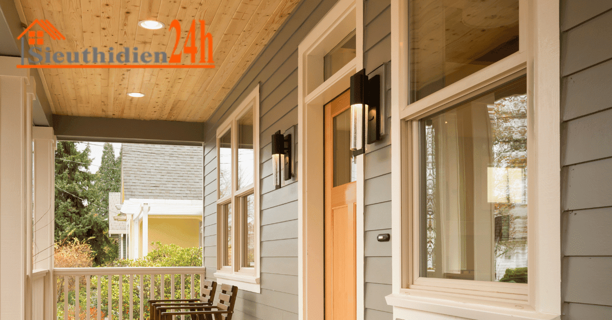 Đèn Cột Sảnh Là Gì? Những Mẫu Đèn Trang Trí Cột Sảnh Đẹp Mắt Đèn tường ngoài hiên trang trí cao cấp ROL-16401