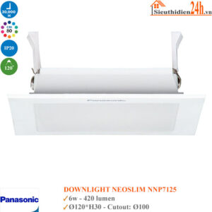 Đèn downlight vuông NeoSlim Series Panasonic NNP71252 6w