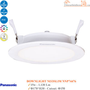 Đèn led âm trần đổi màu Panasonic NeoSlim Series 15w