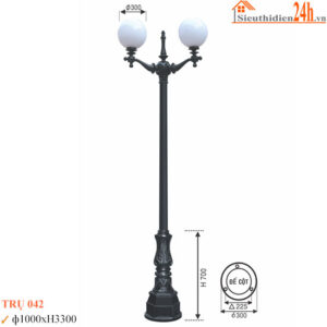 Cột đèn sân vườn Euroto TRỤ 042