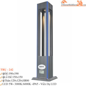 Đèn trụ sân vườn Euroto Trụ-242