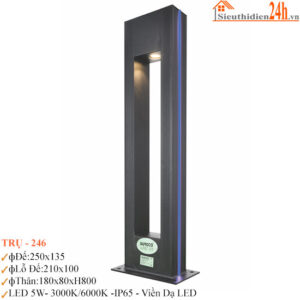 Đèn trụ sân vườn Euroto Trụ-246