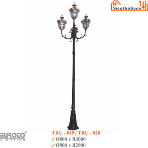 Cột đèn sân vườn Euroto TRỤ 019