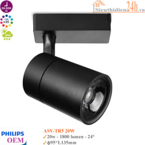 Đèn rọi ray Philips OEM ASV-TR5-BL 20w