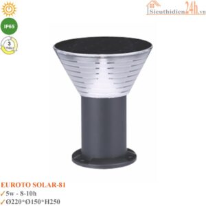Trụ đèn năng lượng mặt trời Euroto Solar- Trụ 81